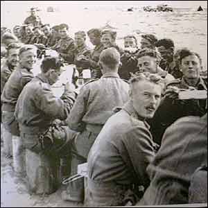 Troops celebrated Christmas day with a piece of chicken and two pieces of bread