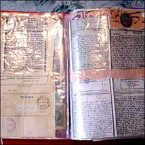 Joan kept all of the letters Bob sent her during the war