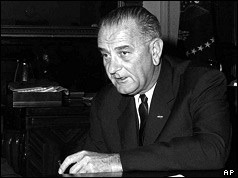 President Lyndon B Johnson