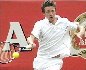 Ian Flanagan in action against Grosjean