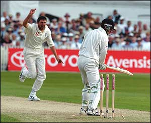 Steve Harmison and Nathan Astle