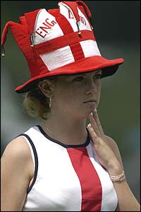 England colours on display