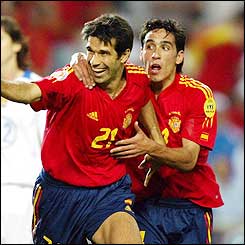 Spain deservedly take the lead after having the best chances of the game
