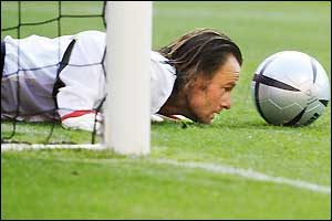 The second half is a stop-start affair as fouls fly in but shots on goal do not