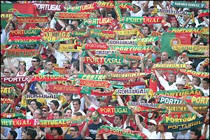Portugal's fans are in fine voice as they sense the chance to get their stuttering campaign back on the right track