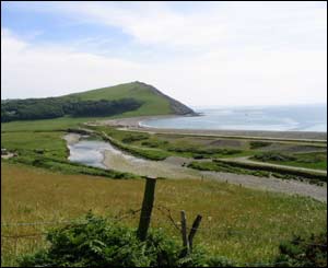 Tanybwlch beach, from Pendinas (Iwan ap Dafydd)