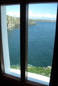 The view from inside South Stack lighthouse, Anglesey (Alun Jones, Cardiff)