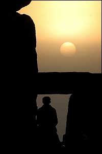 Sun rising over Stonehenge