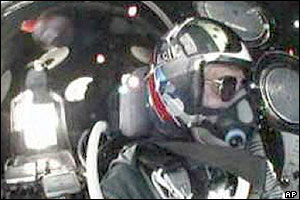Inside the SpaceShipOne cockpit