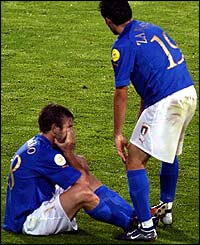 Antonio Cassano and Gianluca Zambrotta