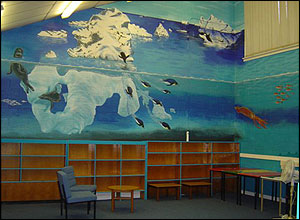 Mural in library