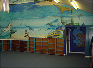 Mural in library