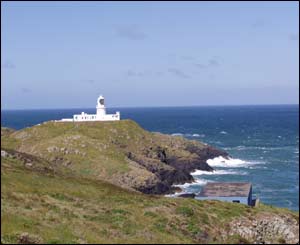Strumble Head Lighthouse stands guard over some unseasonal weather (David Perry)