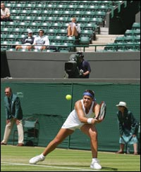 Jennifer Capriati in action 