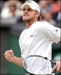 Roddick wins the opening set 