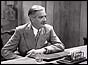 Anthony Eden speaking at the first Party Political Broadcast on the BBC, 1951