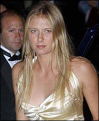 Maria Sharapova arrives at the Savoy for the Wimbledon champions' dinner