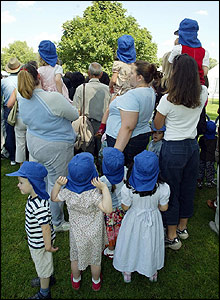 Crowds at ceremony