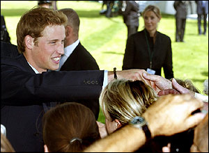 Prince William meets the crowds