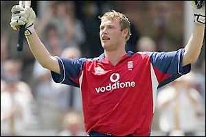 Andrew Flintoff scores 123 to form another useful partnership with Andrew Strauss