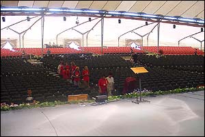 View from stage
