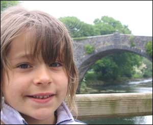Elen Haf Thomas in Pembrokeshire overlooking Blackpool Mill Bridge near Haverfordwest