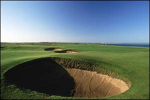 A general view of the fifth green at Troon