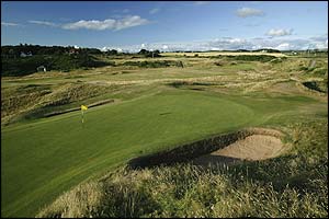 The eighth green at Troon