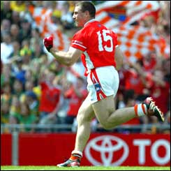 Dairmuid Marsden scores a goal and two points for Armagh