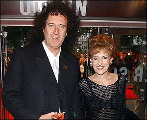 Brian May and Anita Dobson