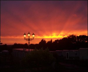 Sunset over the Loughor Estuary by Colin Beynon of Llanrhidian 