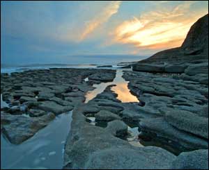 Sunset at Southerndown Beach, as taken by Gerwyn Gibbs