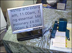 Photo of the Flipper magnification system