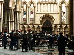 Damage to York Minster