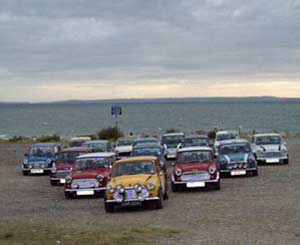 A meeting of minis at West Shore, Llandudno, sent by Wendy Artiss from Rhyl 