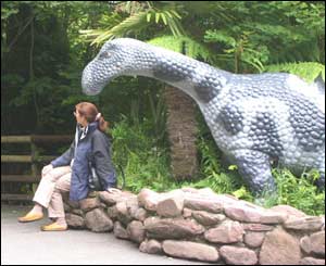 An unsuspecting visitor at the Welsh Showcaves, from John Mack, Hay-on-Wye
