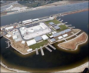 An aerial view of the Schinias Rowing and Canoeing Centre, photographed on 13 July