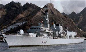 HMS Grafton was used in the television drama drama Making Waves