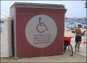 Photo of accessible changing facilities