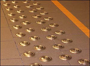 Photo of tactile flooring 