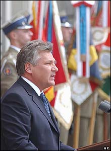 Polish President Aleksander Kwasniewski 