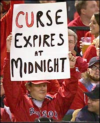 A fan predicts the end of Boston's famous curse that has seen them fail to win the World Series since 1918