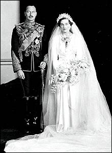 Alice with Henry on their wedding day
