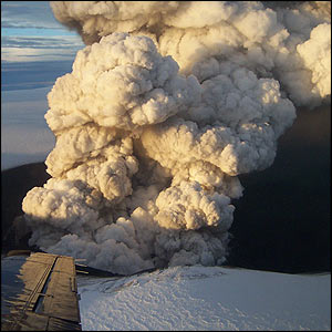 Eruption on 2 November, Icelandic Meteorological Office/Matthew Roberts