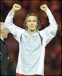 Middlesbrough's Zenden's celebrates with the crowd