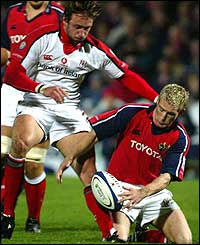 Ulster flanker Neil Best had little opportunity to impress