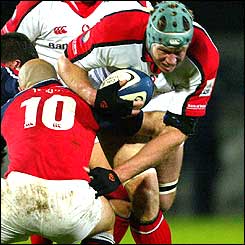 Rowan Frost is six foot eight and Paul Burke is five foot 10. 