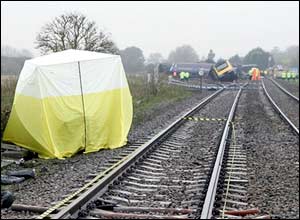 The scene on Sunday morning