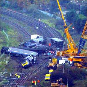 Aerial shot of the Berkshire crash site