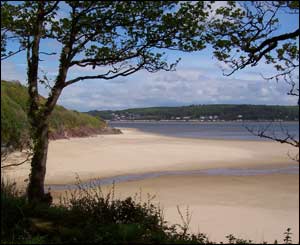 View from Scott's Bay, Llansteffan to Ferryside, Carmarthenshire (Vivien Hoy, nee Treharne)